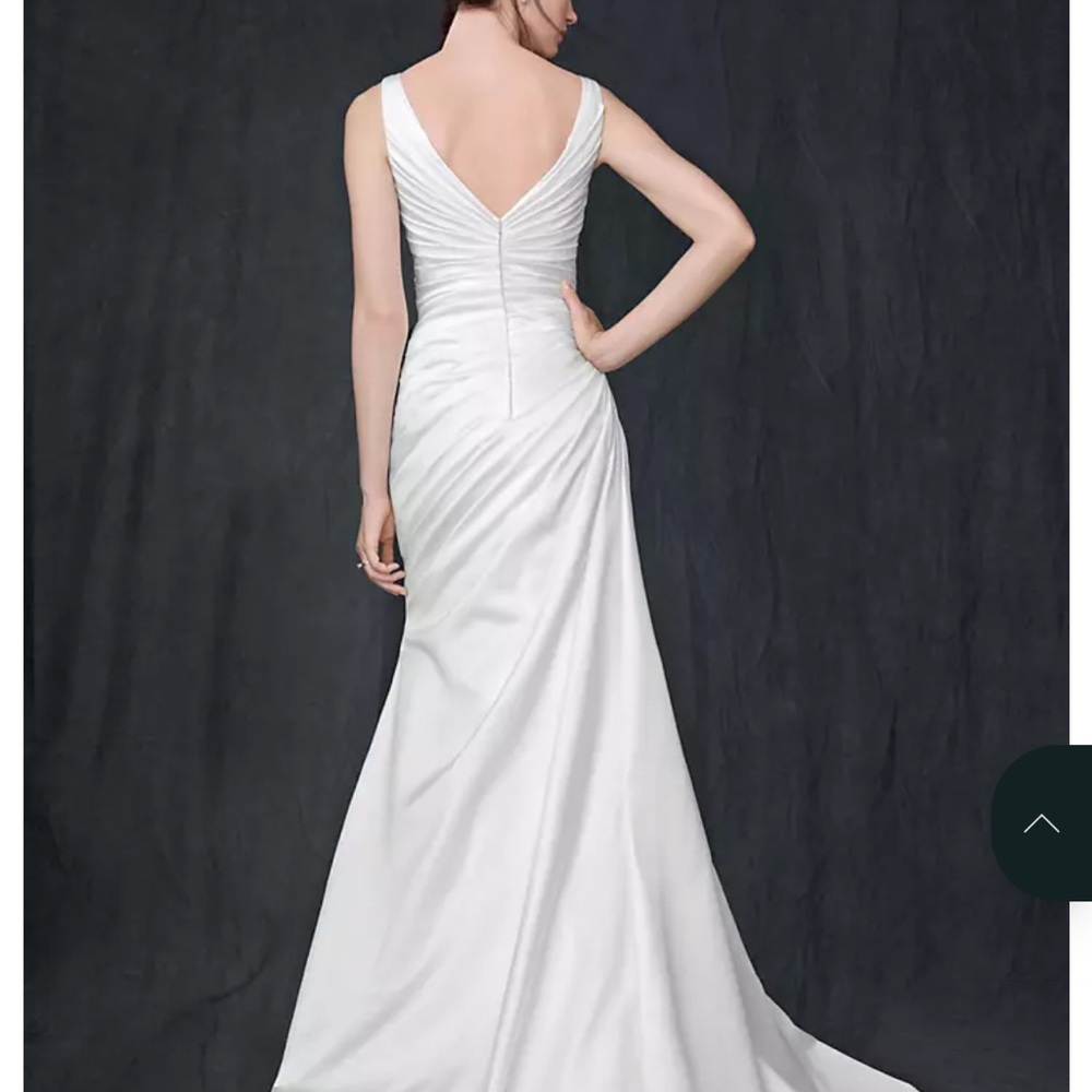 David's Bridal Cream Wedding Dress - Picture 16 of 16